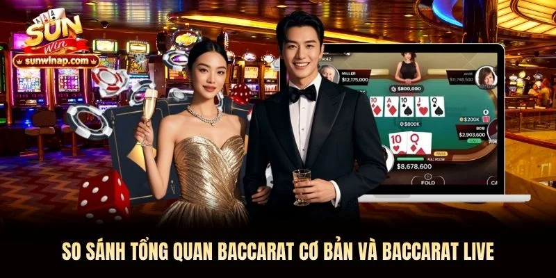 So sánh tổng quan Baccarat cơ bản và Baccarat Live So sánh tổng quan Baccarat cơ bản và Baccarat Live Sunwin